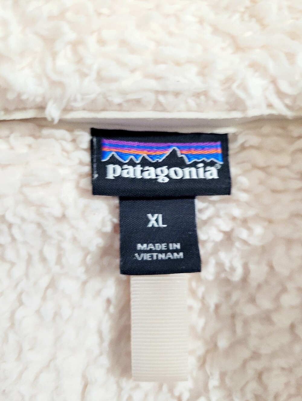 Patagonia Los Gatos 1/4 Zip Sherpa Fleece Pullover Cream Ivory Women's XL - Picture 6 of 12